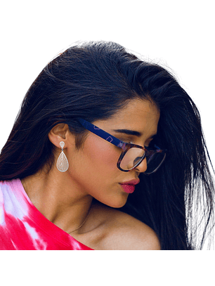 Aros De Plata 925 Gotas Elena