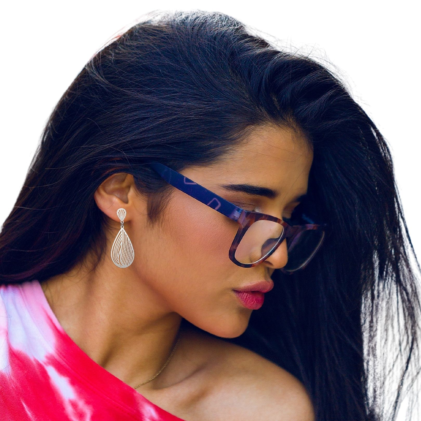 Aros De Plata 925 Gotas Elena 2