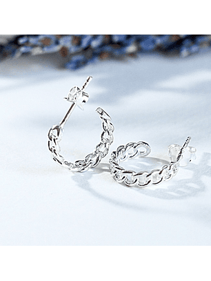 Aros De Plata 925 Argollas Rolo