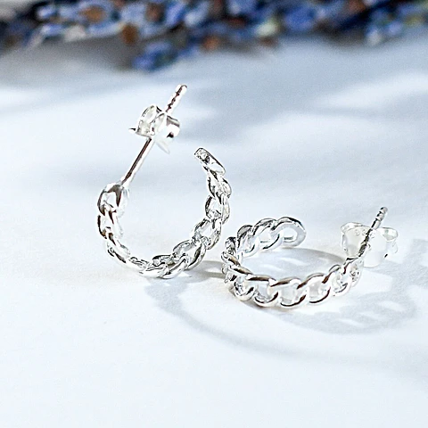 Aros De Plata 925 Argollas Rolo
