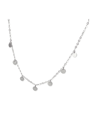 Collar De Plata 925 Mini Medallas 