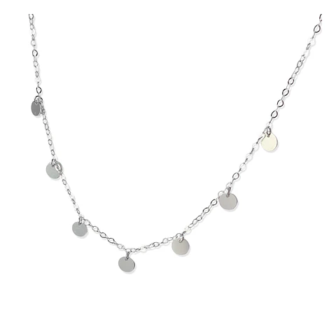 Collar De Plata 925 Mini Medallas 