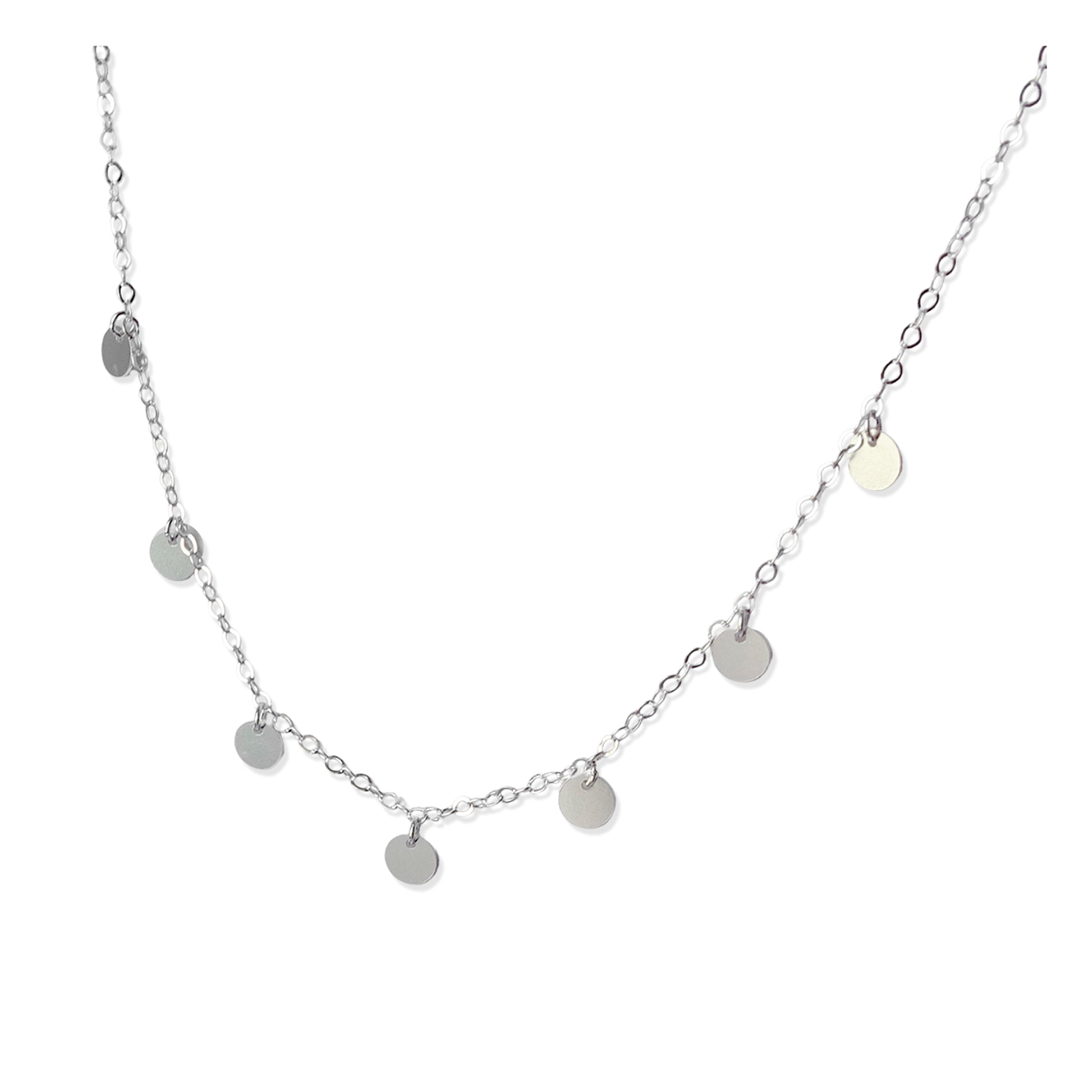 Collar De Plata 925 Mini Medallas  1