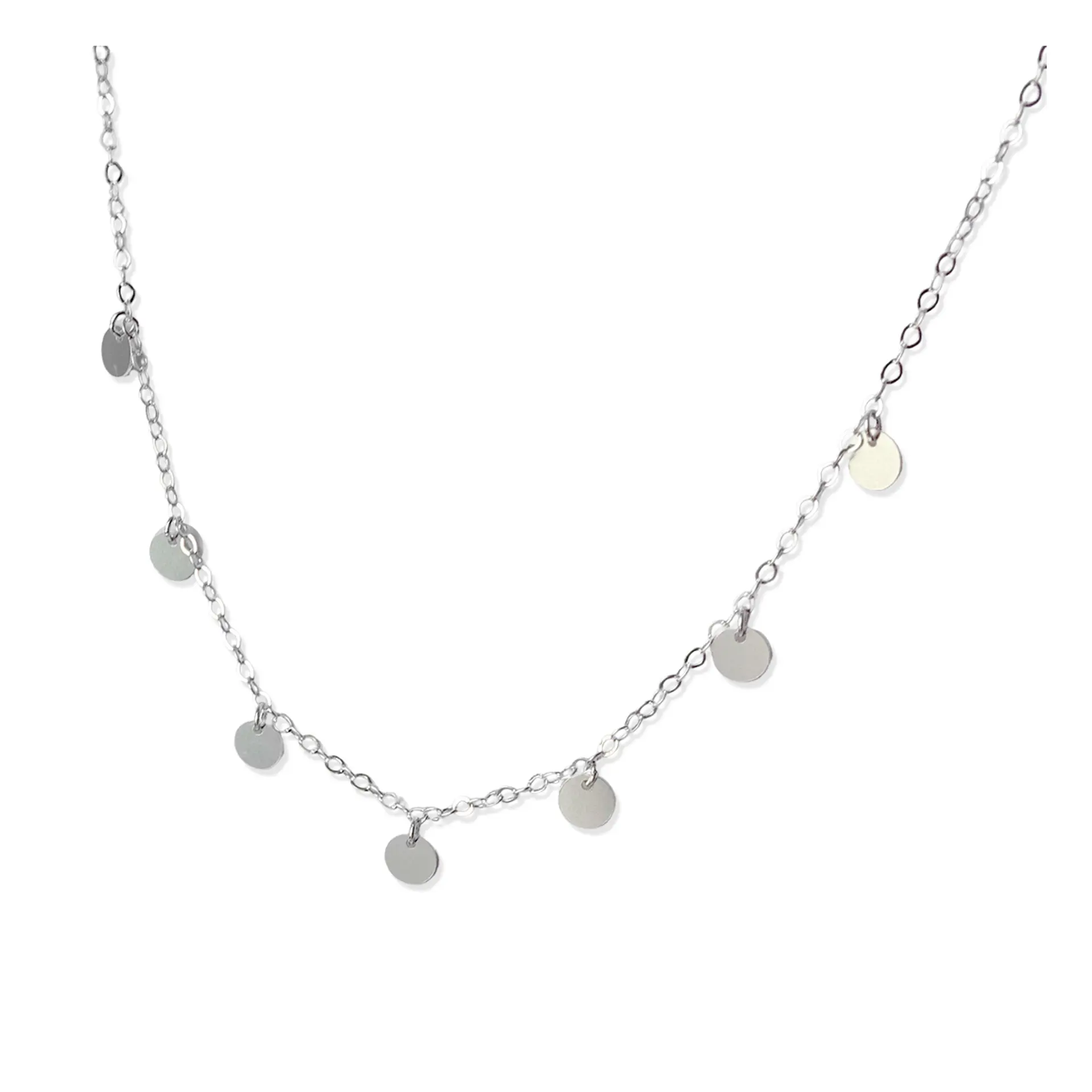 Collar De Plata 925 Mini Medallas  1