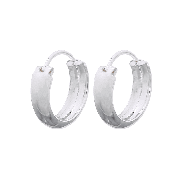 Aros De Plata 925 Argollas Lisa 15mm 1