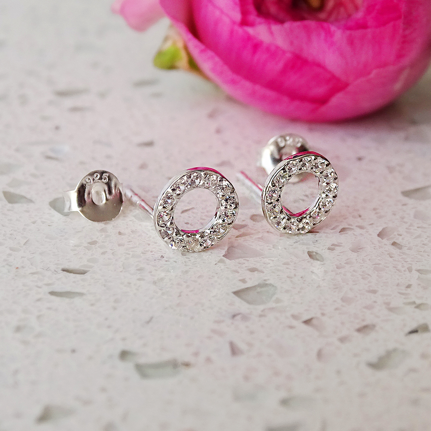 Aritos de Plata Circulos Circones  2