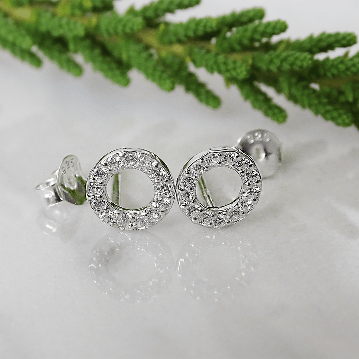 Aritos de Plata Circulos Circones  3