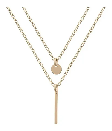 Cadena De Plata Con Baño De Oro Doble Capa