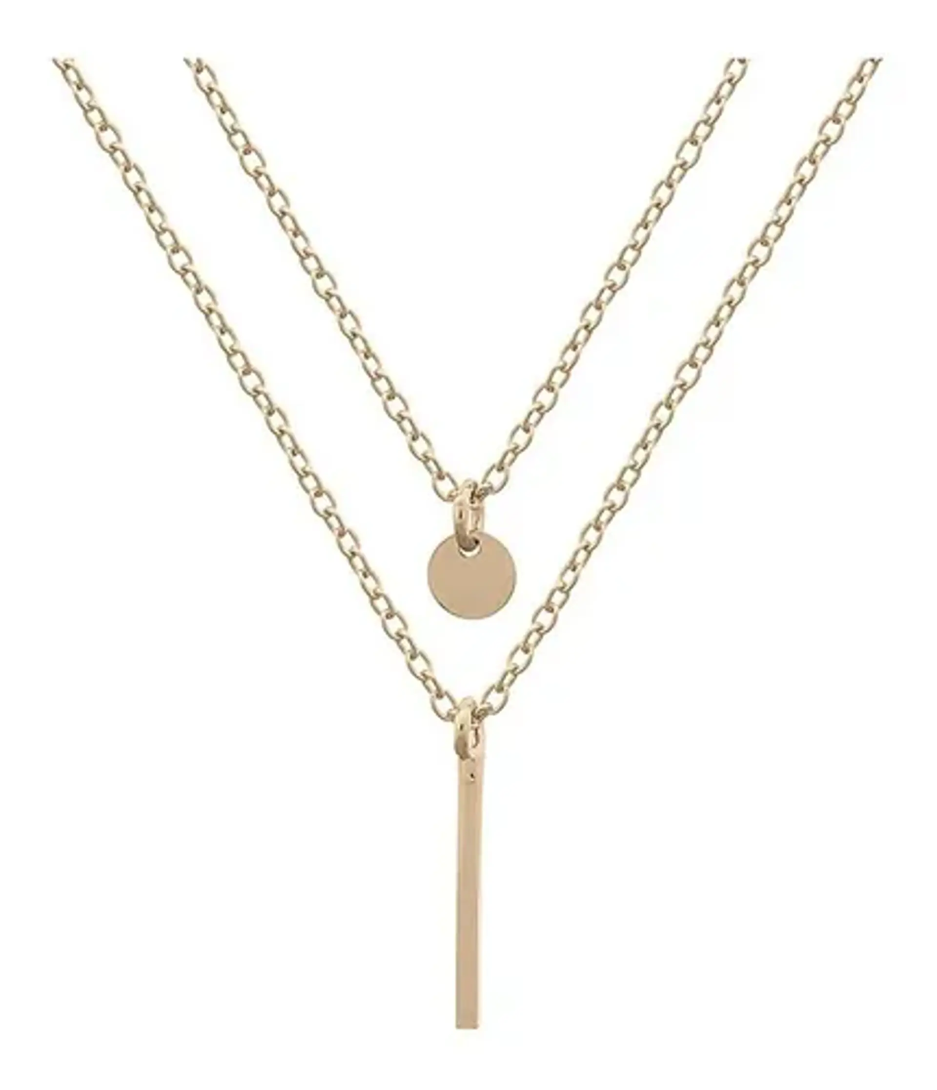 Cadena De Plata Con Baño De Oro Doble Capa 1