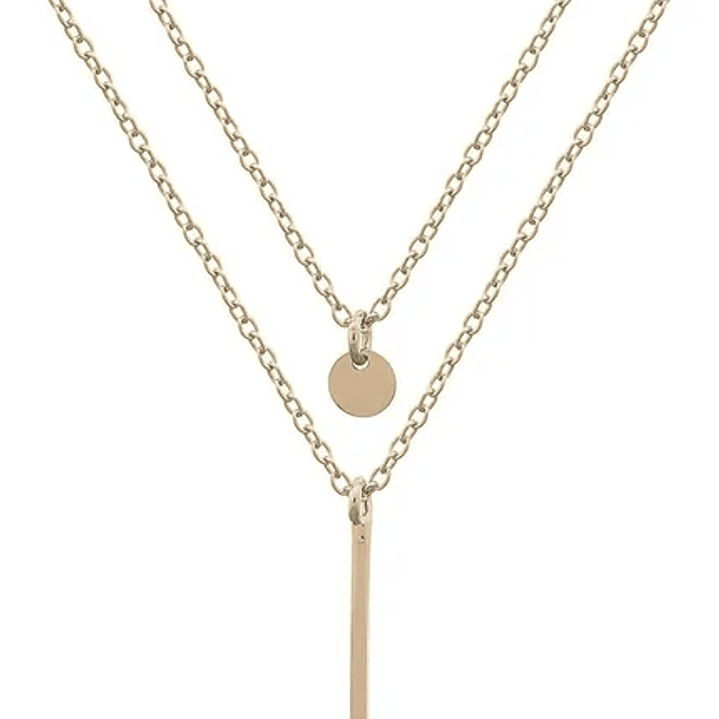 Cadena De Plata Con Baño De Oro Doble Capa 1