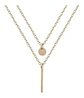 Cadena De Plata Con Baño De Oro Doble Capa - Miniatura 1