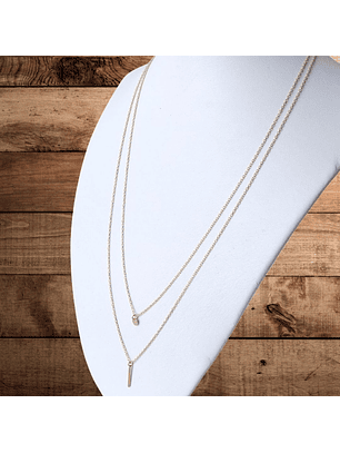 Cadena De Plata Con Baño De Oro Doble Capa