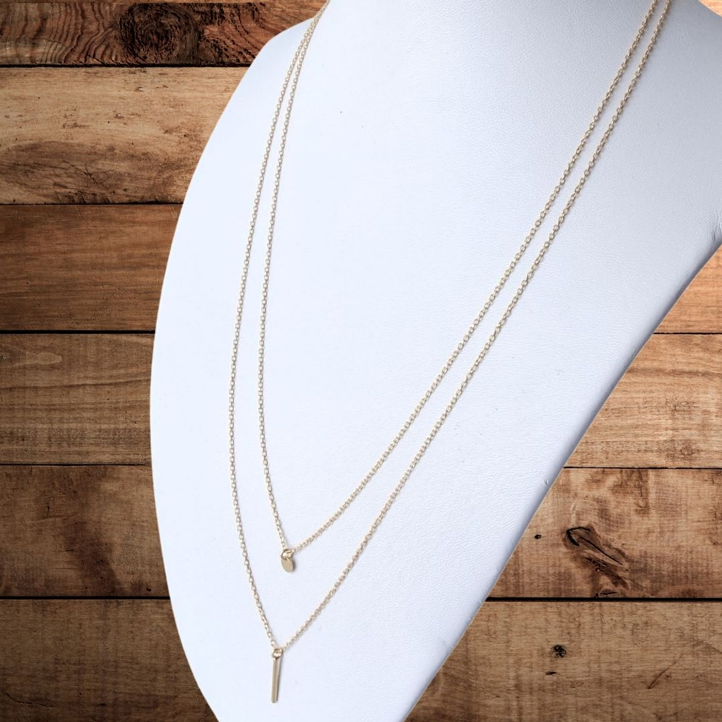 Cadena De Plata Con Baño De Oro Doble Capa 2