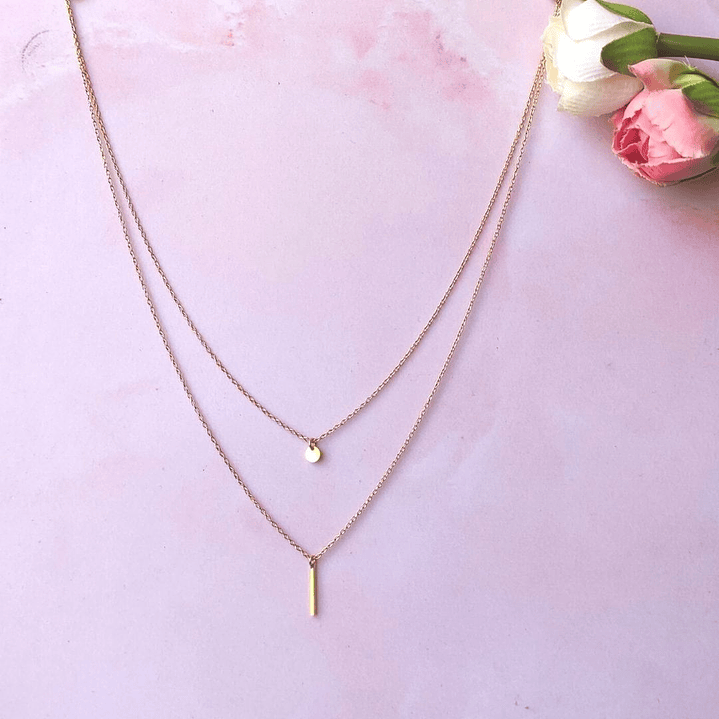 Cadena De Plata Con Baño De Oro Doble Capa 3