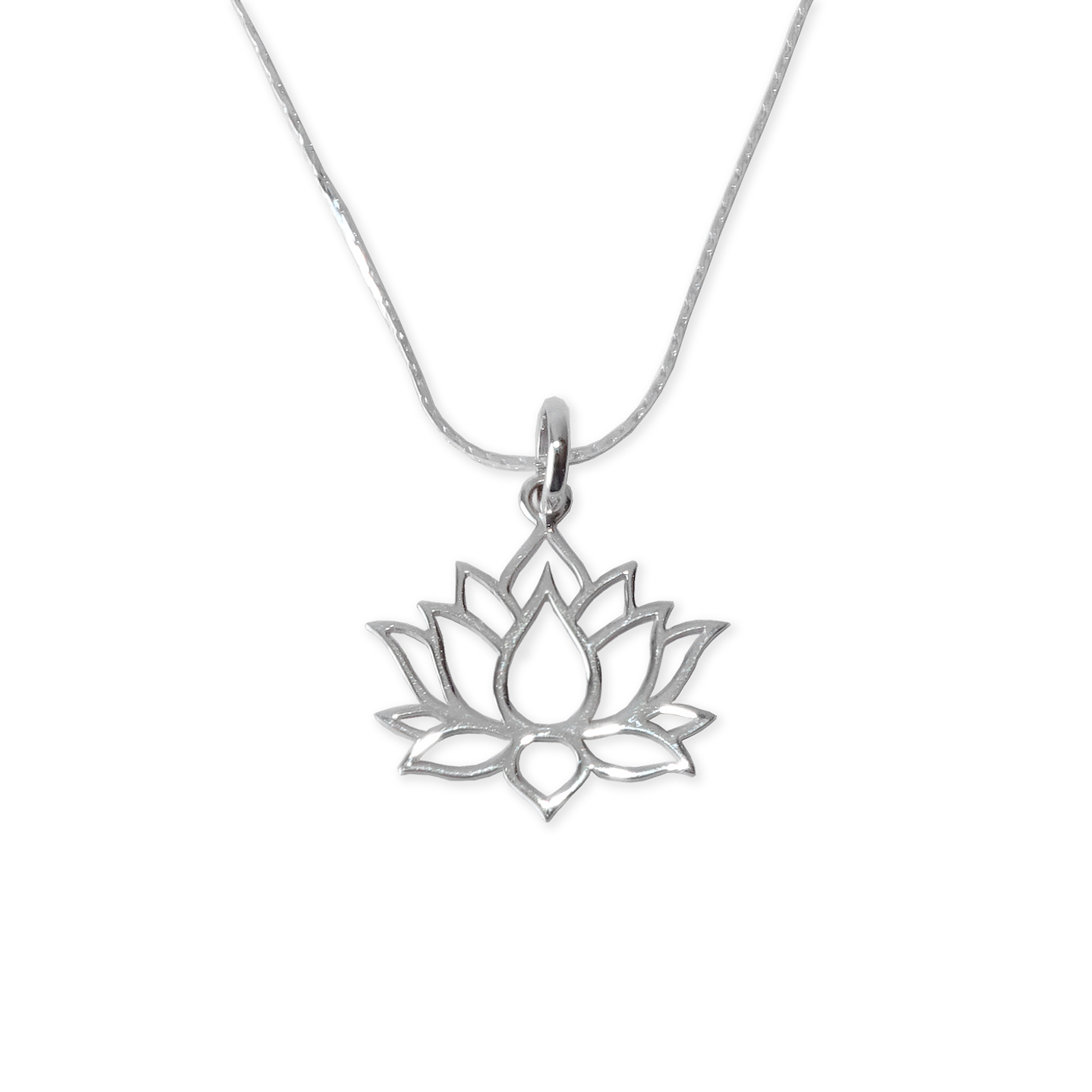 Cadena De Plata 925 Cobra & Flor De Loto 1