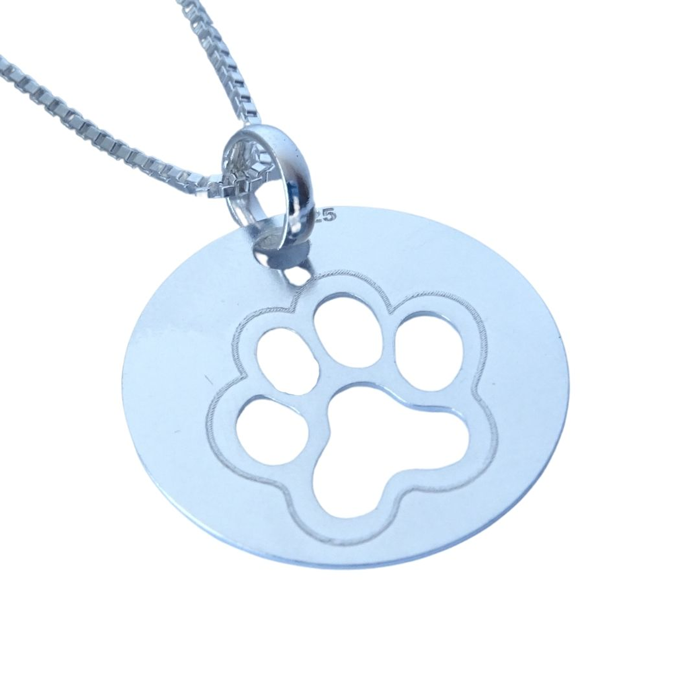 Cadena De Plata 925 Veneciana & Medalla Doglover 4