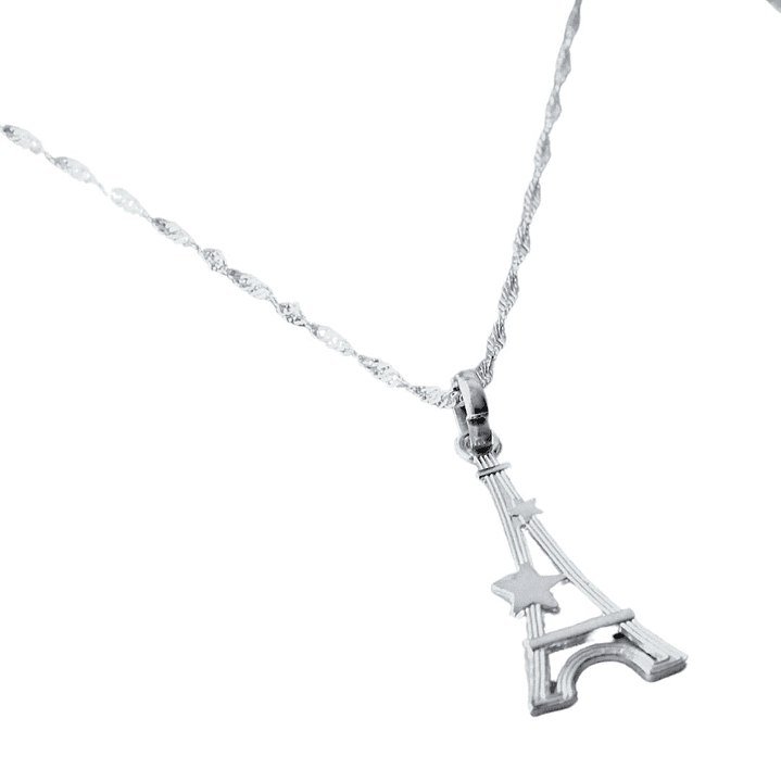 Cadena De Plata 925 Singapur & Torre Eiffel 3