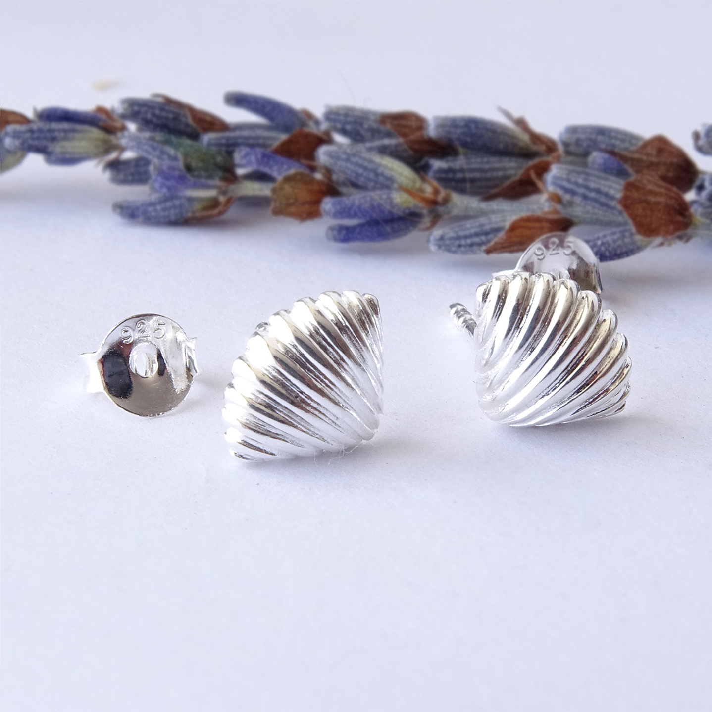 Aritos De Plata 925 Conchita de Mar 2