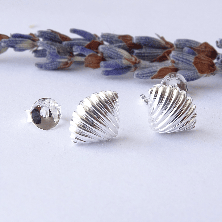 Aritos De Plata 925 Conchita de Mar 2