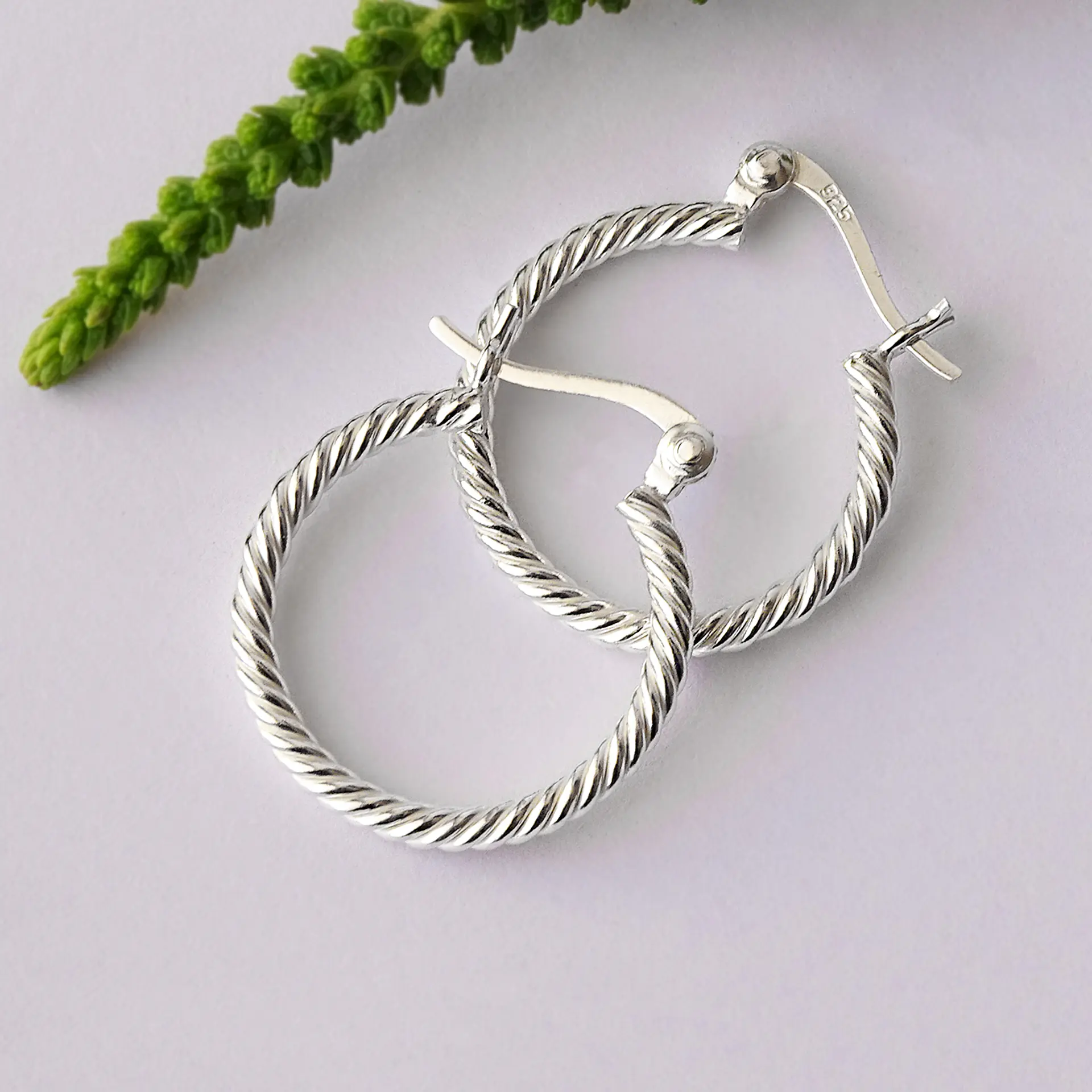 Aros De Plata 925 Argollas Mini Concón 3