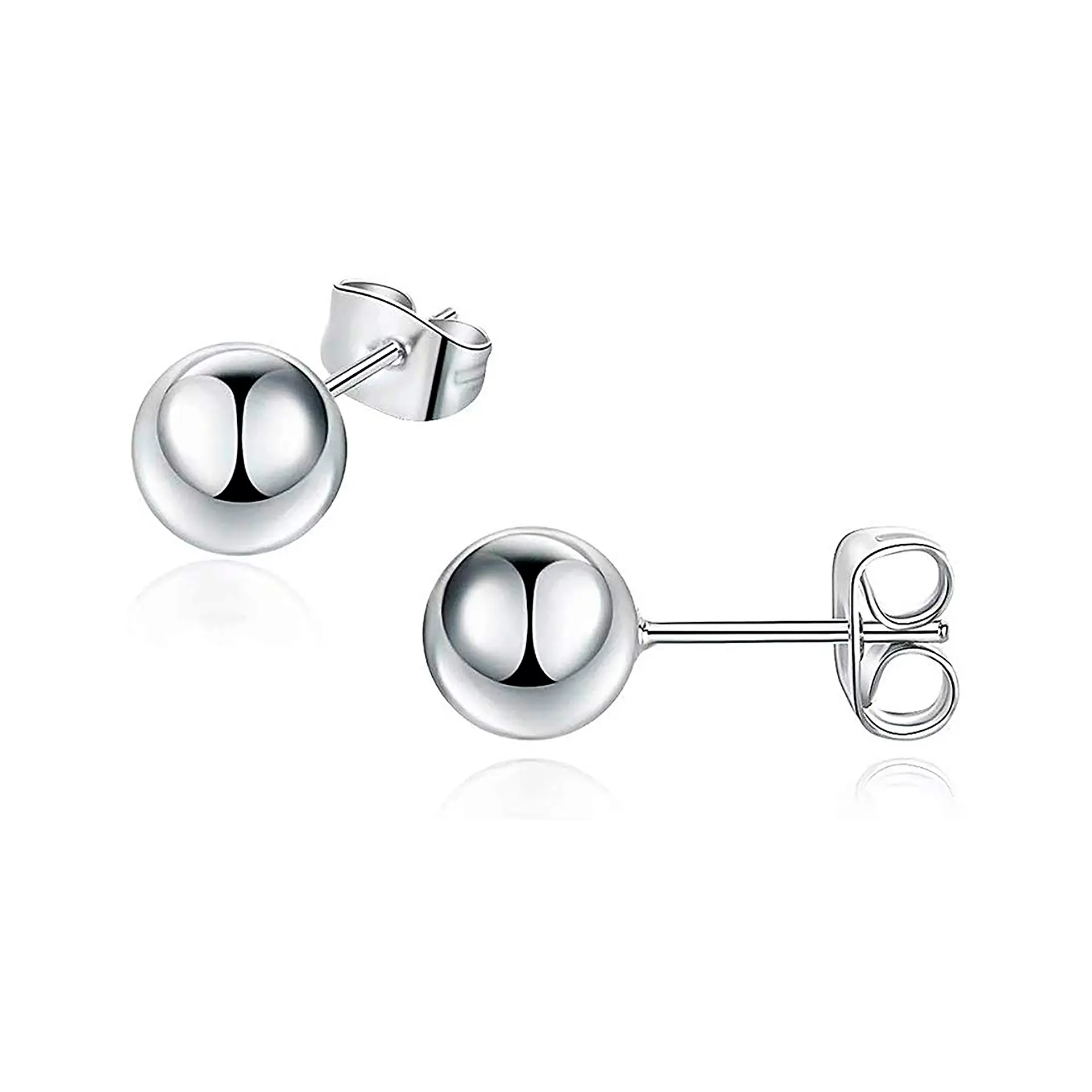 Aritos De Plata 925 Bolitas 5 mm 1