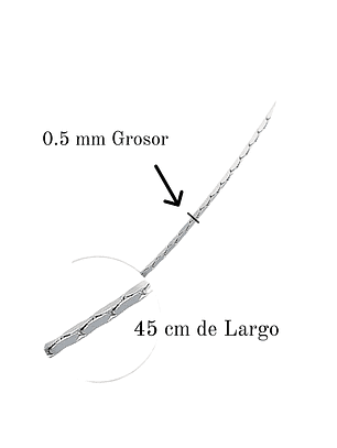 Cadena De Plata 925 Cobra