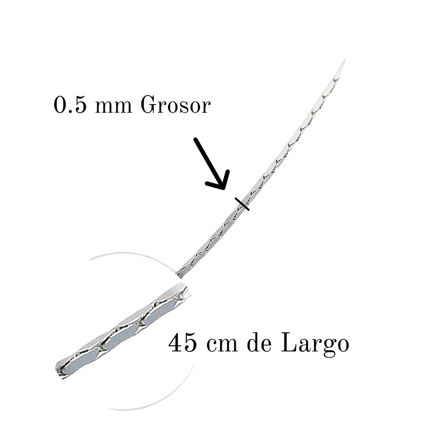 Cadena De Plata 925 Cobra 2