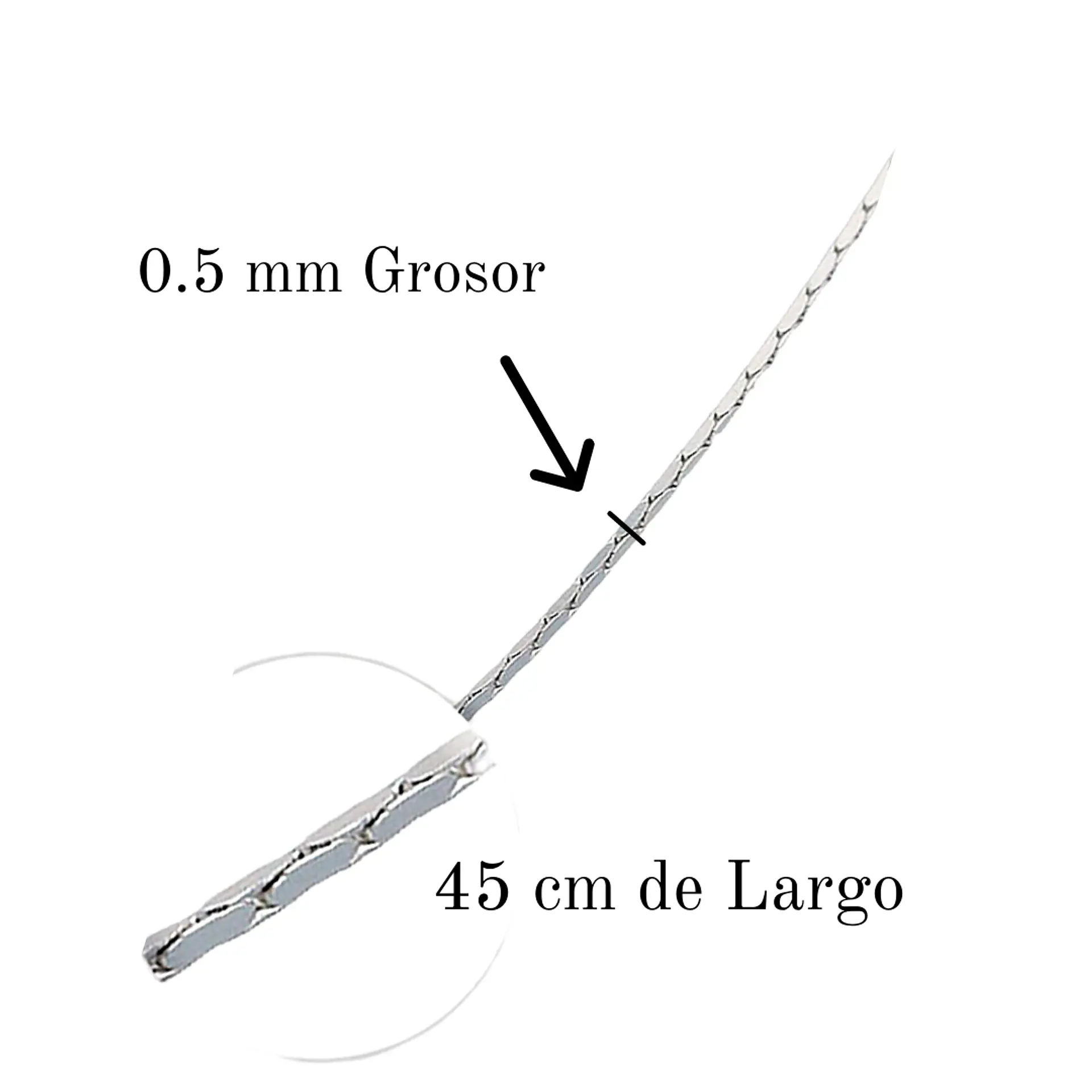 Cadena De Plata 925 Cobra 2