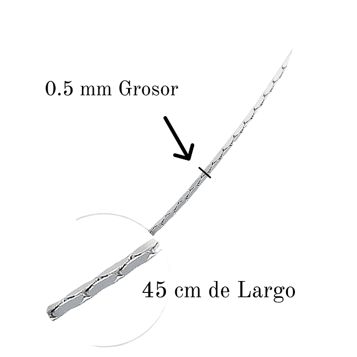 Cadena De Plata 925 Cobra 2