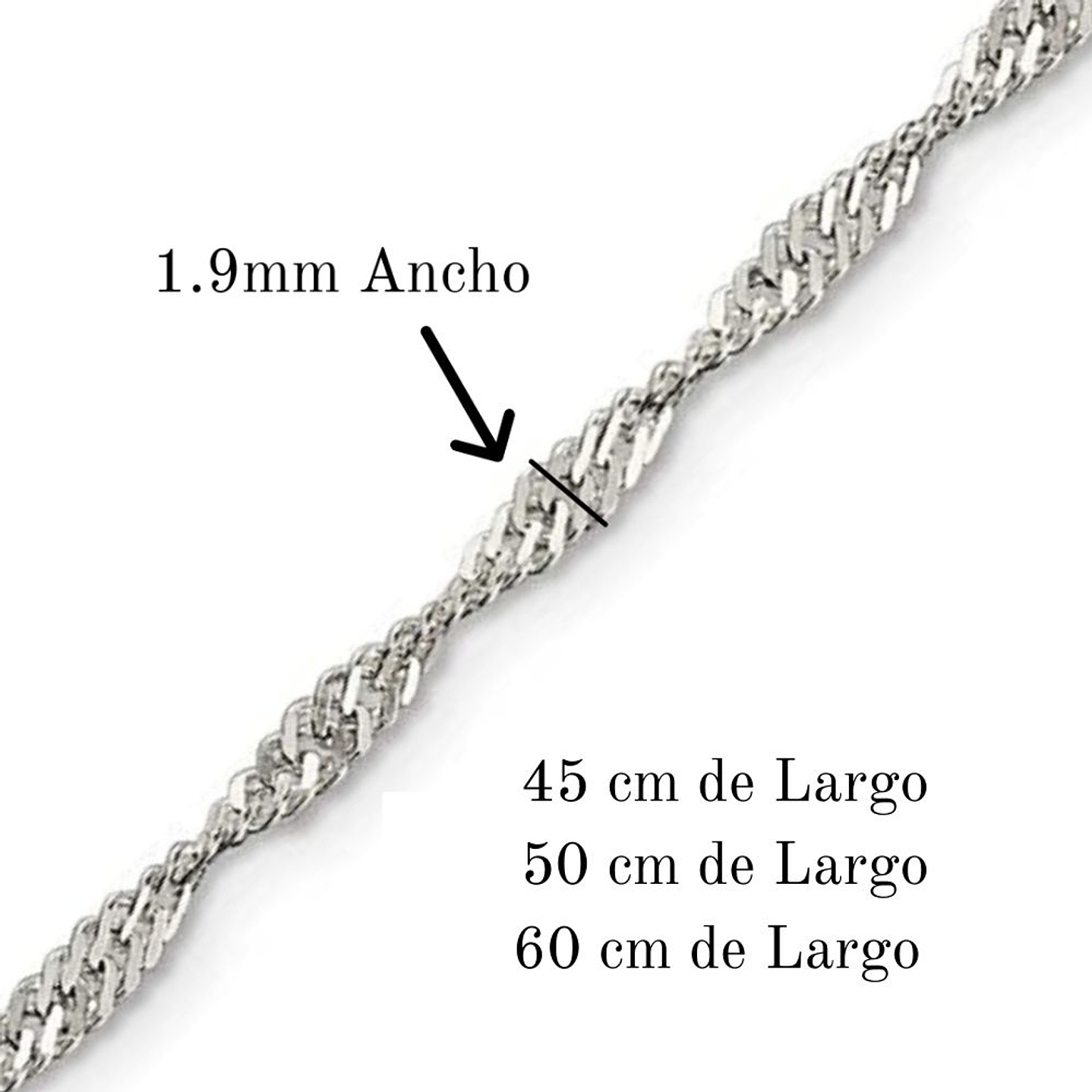 Cadena De Plata 925 Singapur  3