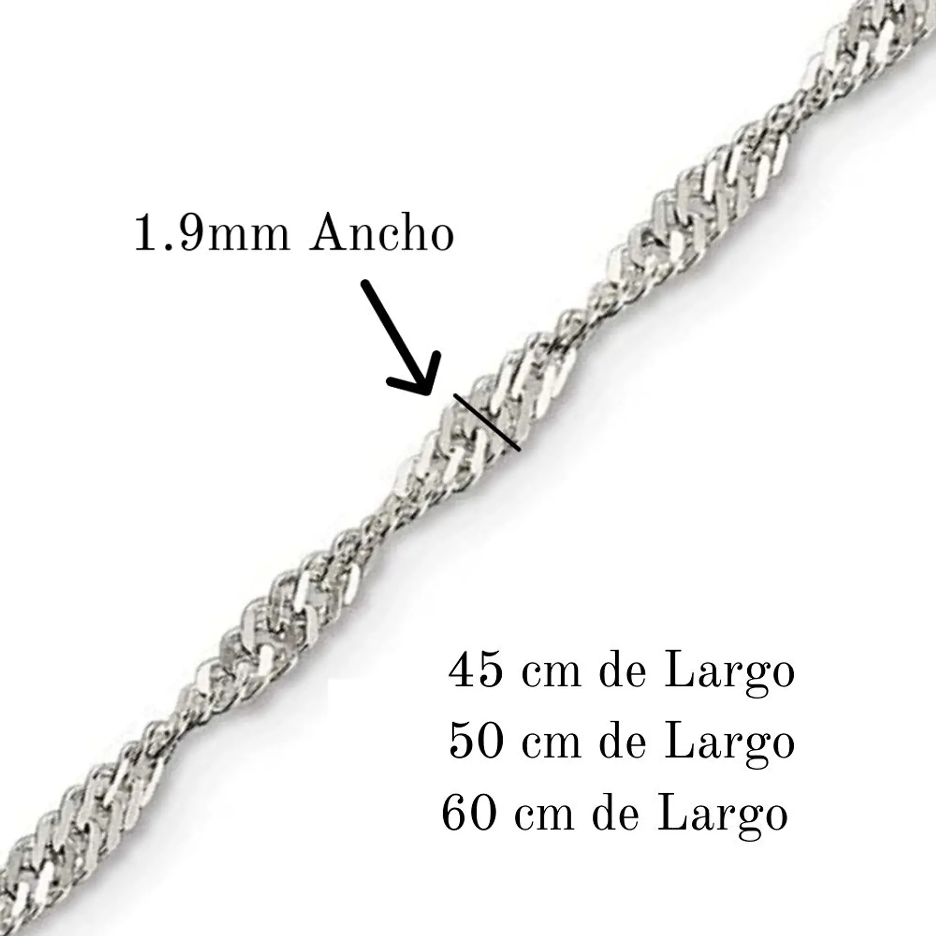 Cadena De Plata 925 Singapur  3