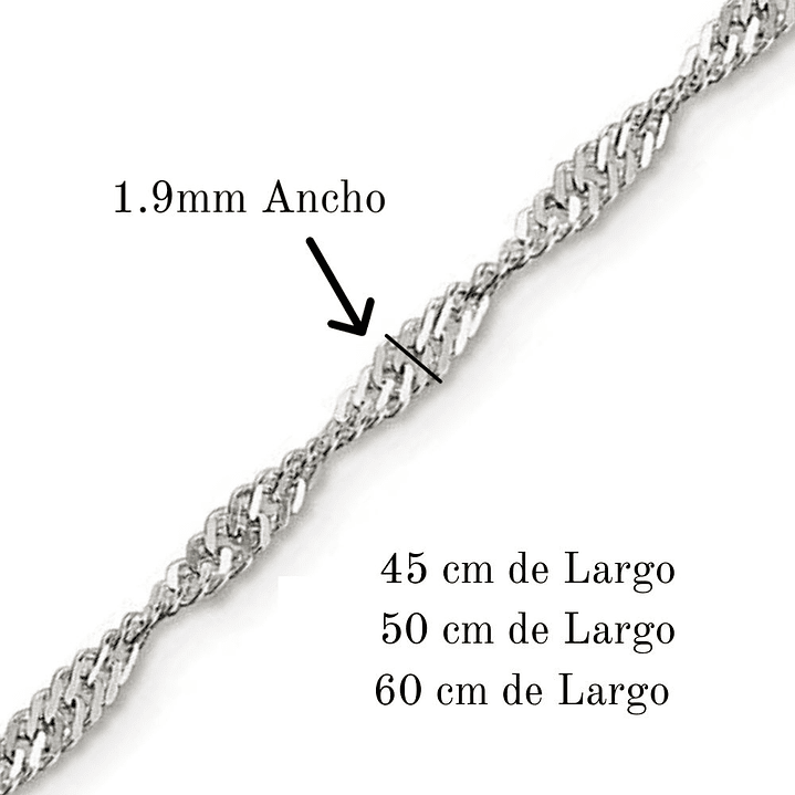 Cadena De Plata 925 Singapur  3