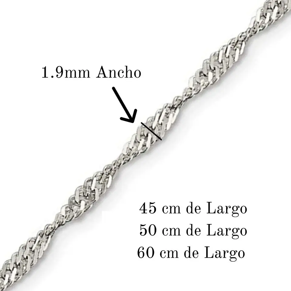 Cadena De Plata 925 Singapur  3
