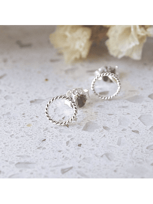 Aritos De Plata 925 Mini Rosca