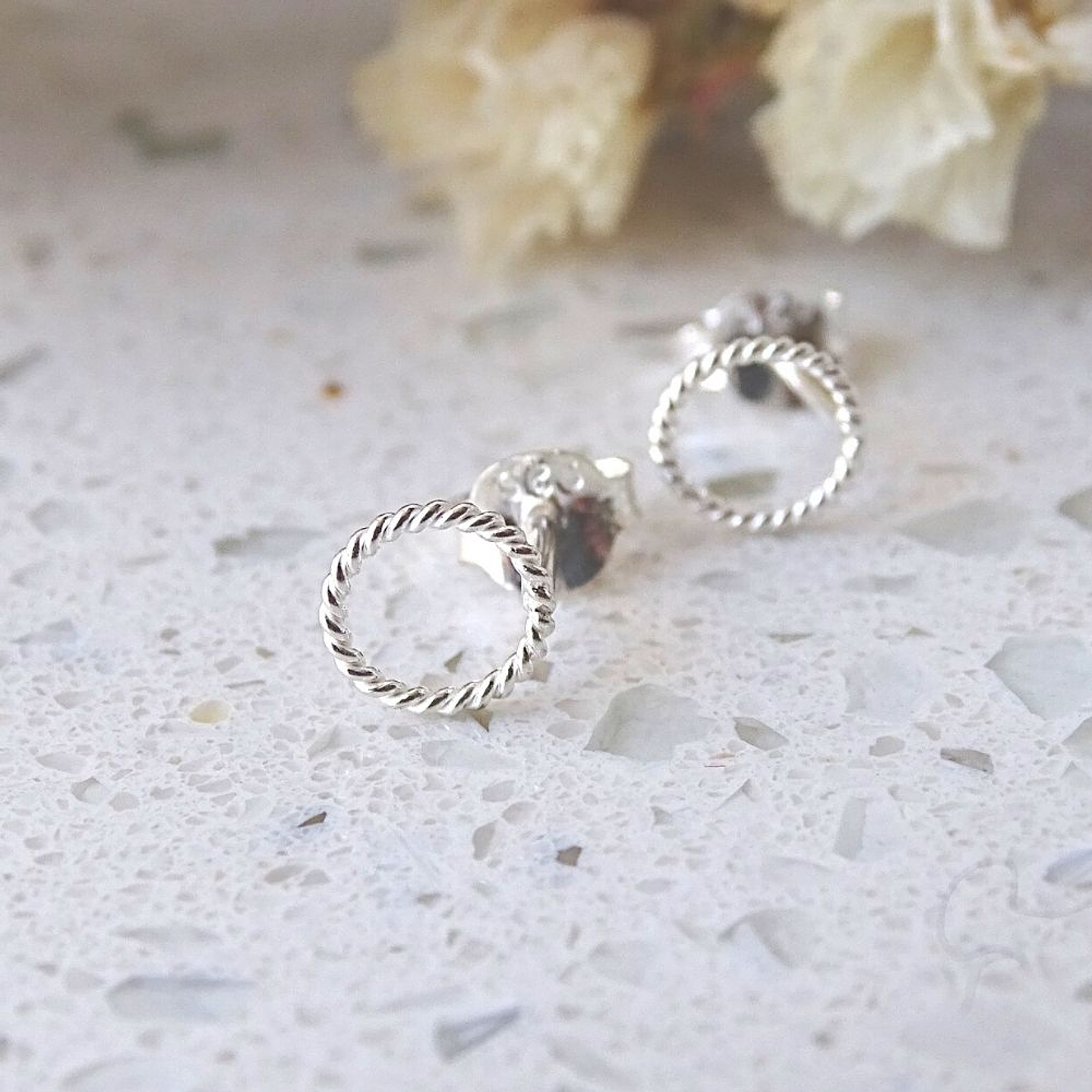 Aritos De Plata 925 Mini Rosca 2