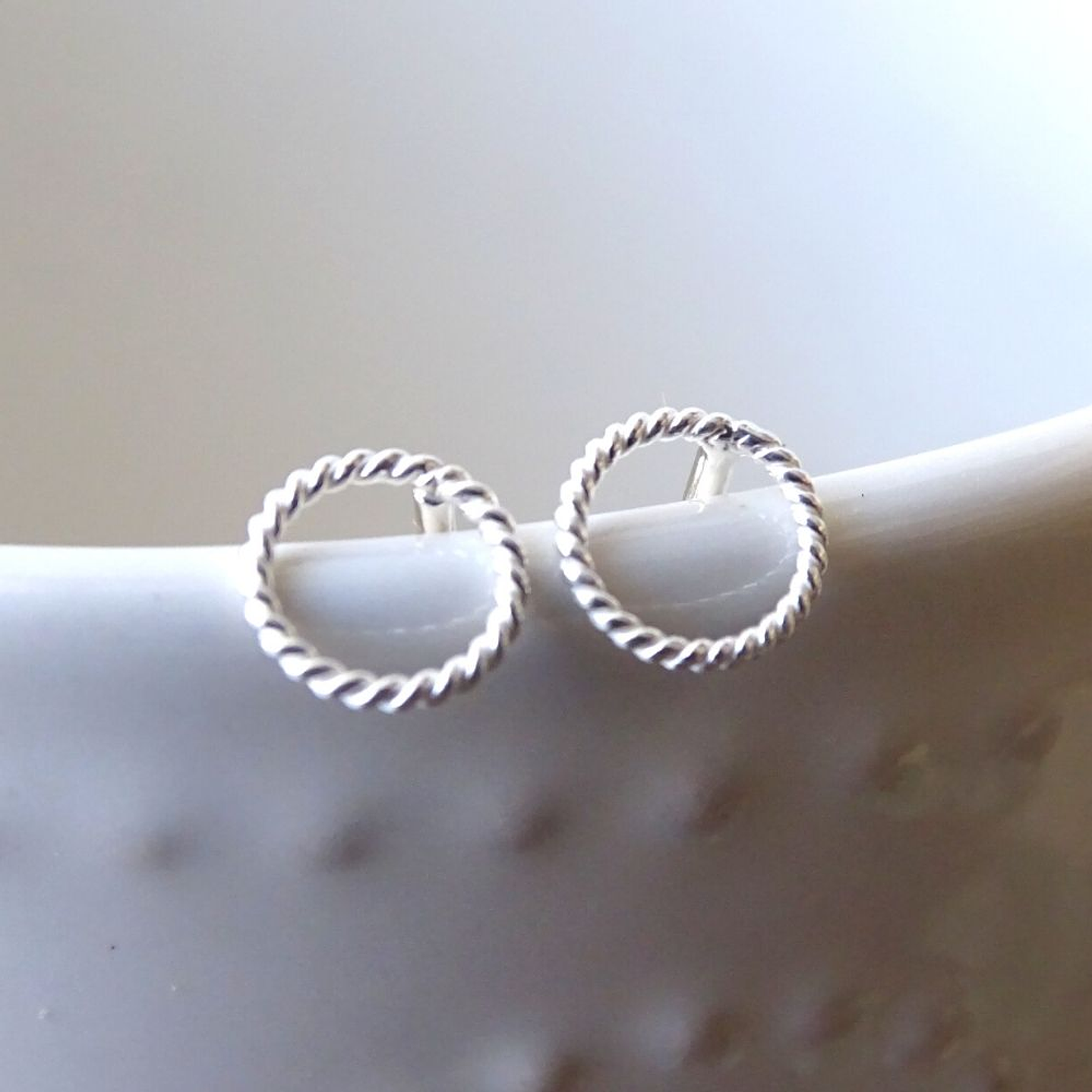 Aritos De Plata 925 Mini Rosca 3