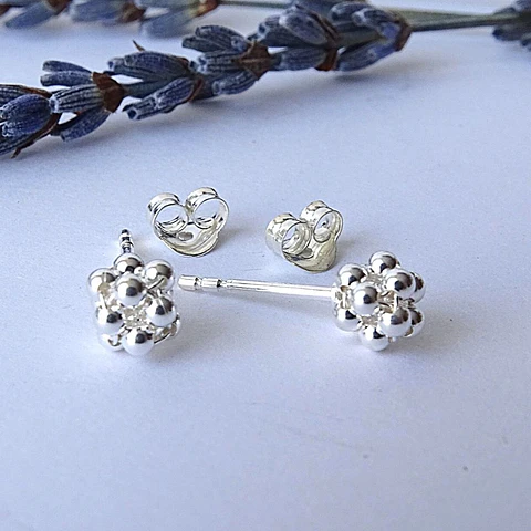 Aritos De Plata 925 Minipelotitas