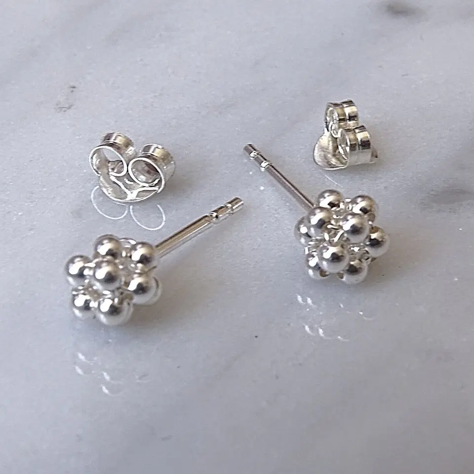 Aritos De Plata 925 Minipelotitas 3