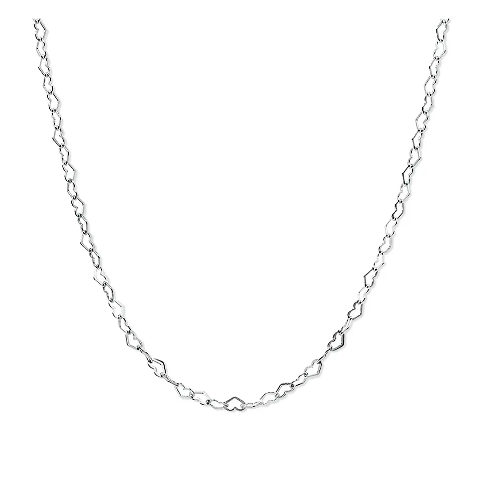 Cadena De Plata 925 Corazones 1
