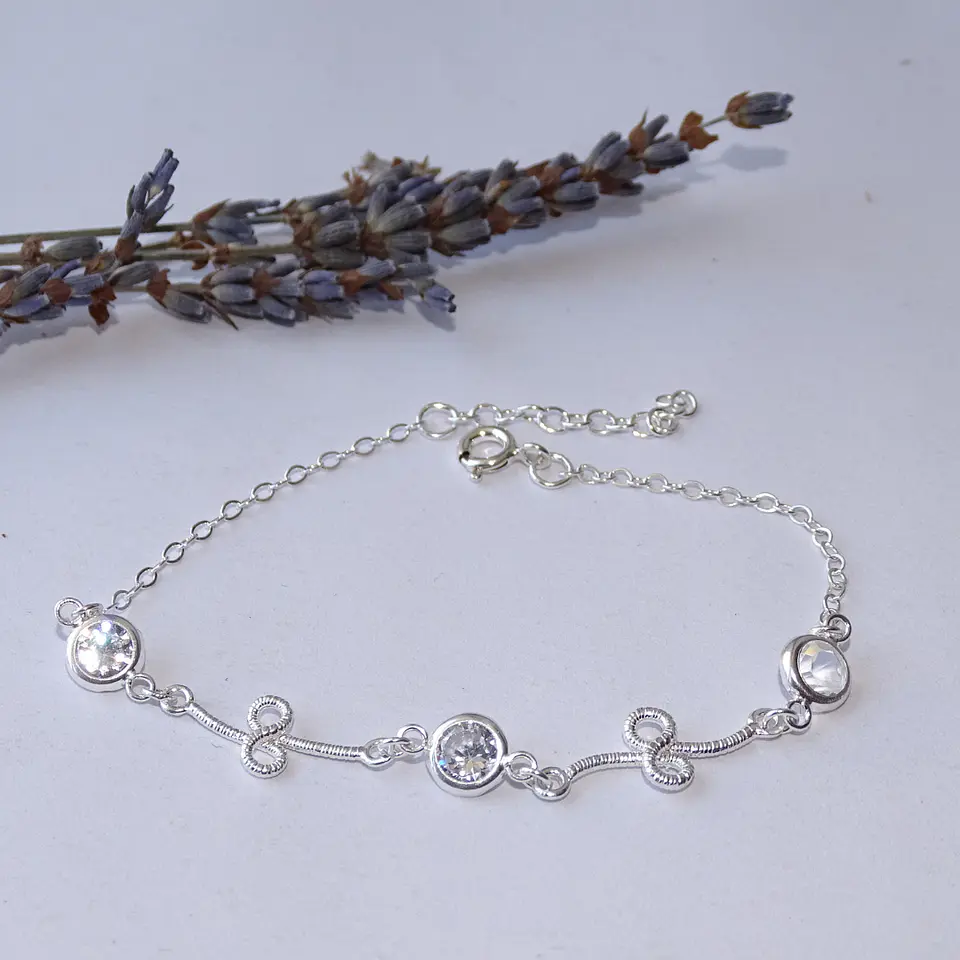 Pulsera De Plata 925 Puntos Brillante 5