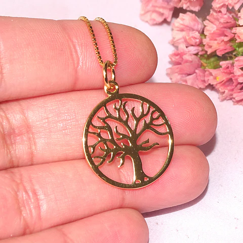 Collar Árbol de la Vida · Baño de Oro