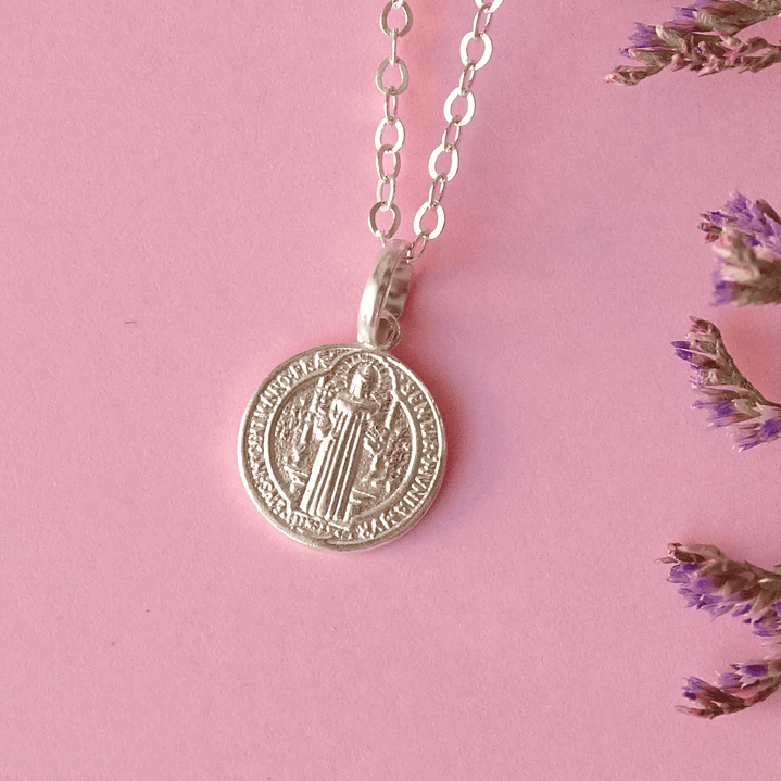 Cadena De Plata Ley 925 San Benito - Religioso 5