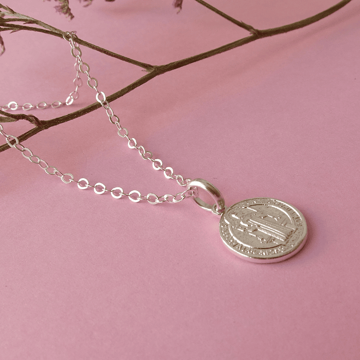 Cadena De Plata Ley 925 San Benito - Religioso 3