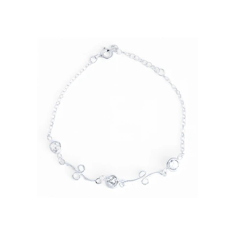 Pulsera De Plata 925 Puntos Brillante