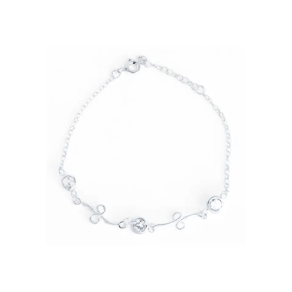 Pulsera De Plata 925 Puntos Brillante 1