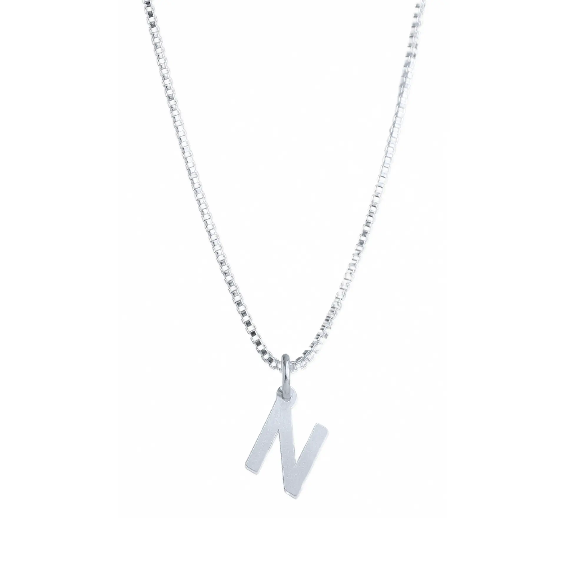 Cadena De Plata 925 Veneciana & Inicial  13