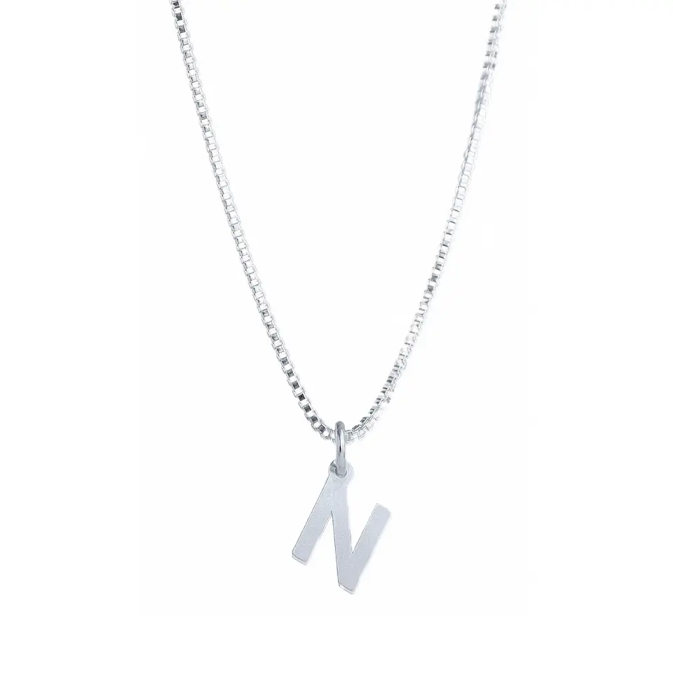 Cadena De Plata 925 Veneciana & Inicial  13