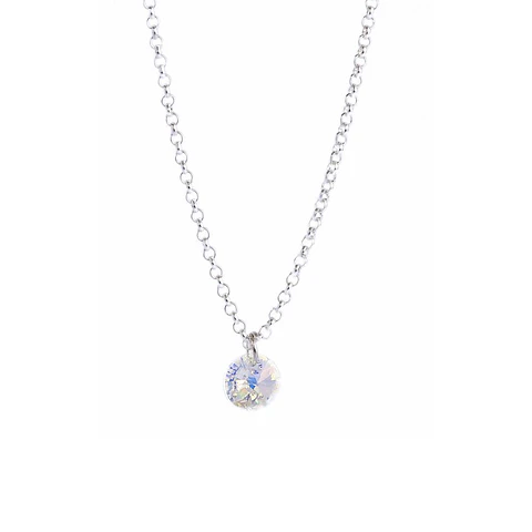 Cadena De Plata Cristal
