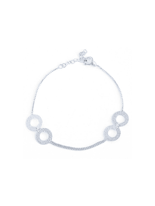 Pulsera De Plata 925 Aro Satinado