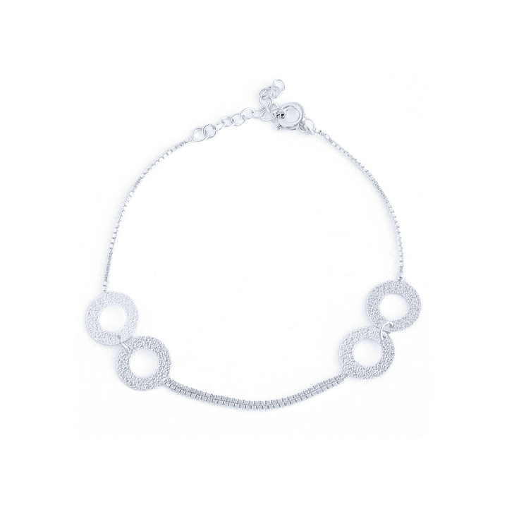 Pulsera De Plata 925 Aro Satinado 1